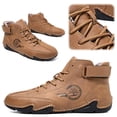 thumbnail image 4 of Botas Tobillo Las Altas Piel Cálida para Hombres Bordeado Conducir, 4 of 9