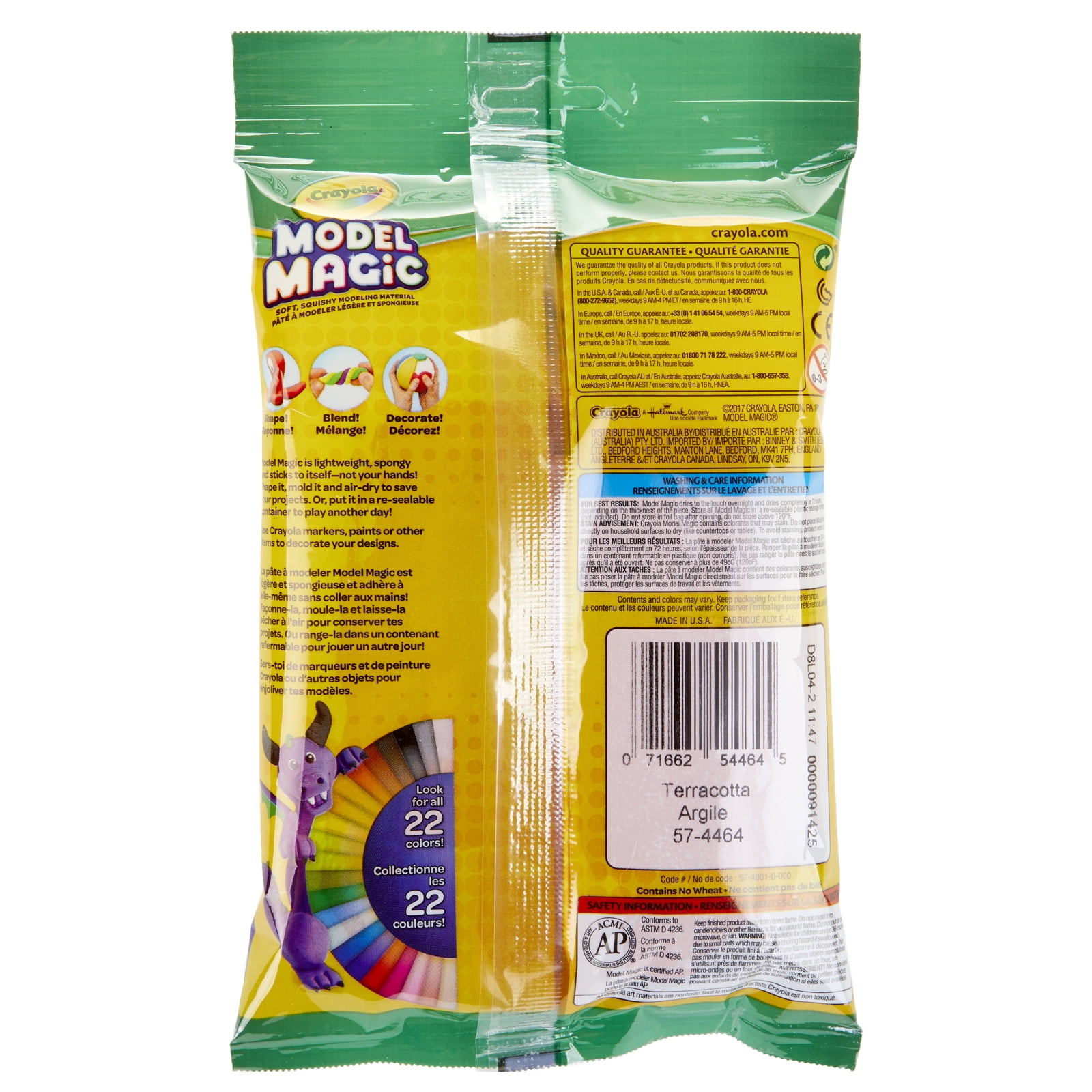 Crayola Model Magic Modeling Compound, Terra Cotta, 4 oz. Per Pack, 6 Packs