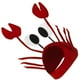 thumbnail image 4 of Gorro de cangrejo Naiovety para niñas de fieltro rojo, 4 of 6