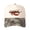 Beige camouflage, variant on Crayfish Embroidered Color Block Trucker Hat Unisex Adjustable Cotton Breathable Fashion Cap for Travel Daily Wear