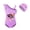 Purple, variant on APHMAU girls' one-piece swimsuit, children's movie and TV game cartoon elements, milk silk suspender one-piece swimsuit, bikini+swim cap, suitable for children aged 4-12 years old
