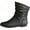 Black, variant on Women's Ankle Boots - with Comfortable Low Heel & Anti-slip and wear-resistant Outsole