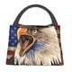 thumbnail image 1 of Fotbe Eagle With USA Flags Bolsa Térmica Portátil con Estampado, Bolsa de Entrega de Alimentos Aislada, Bolsa Reutilizable de Gran Capacidad para Comidas y Supermercado, 1 of 6