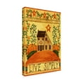 thumbnail image 2 of Trademark Fine Art 'Live Simply Folk Art Garden Flag' Canvas Art by Cheryl Bartley, 2 of 3