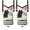thumbnail image 7 of ZIATUBLES Protective Phone Crossbody Bag Adjustable Carrying Strap Neoprene Cellphone Sleeve Lightweight Shock Absorbing Pouch Case, 4 X 8 Inch, Black Cat Book Flower, 7 of 7