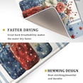 thumbnail image 3 of Poppy Flowers Dish Drying Mat 18x24 Inch,Red Blue Watercolor Flowers Jar Absorbent Drying Drainer Rack Pad Mats Independence Day Decor for Kitchen Counter,Sink,Bar,Refrigerator, 3 of 6