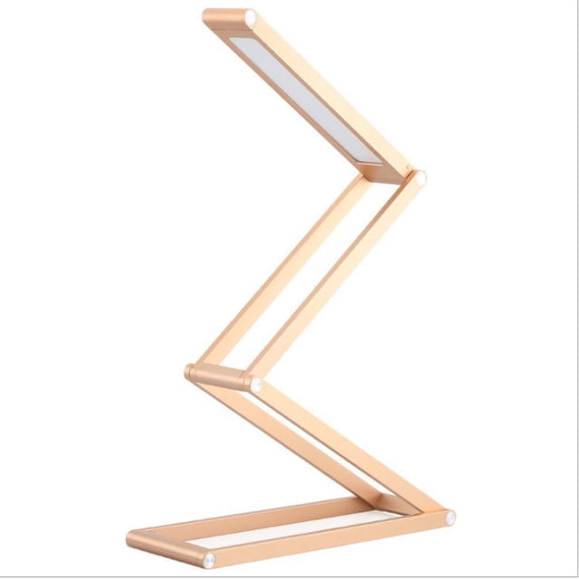 ZHAOCHENG (negro) Lámpara de escritorio LED, lámpara de mesa que cuida los ojos con USB recargable inalámbrico, lámpara de escritorio de lectura portátil plegable de 2 modos para dormitorio, oficina,