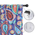 thumbnail image 4 of Blackout Kids Curtains,Blue Paisley and Floral Pattern Childrens Insulated Curtains Set Of 2,Bedroom Essentials,Toddler Room Decor 52x63in(132x160cm), 4 of 5