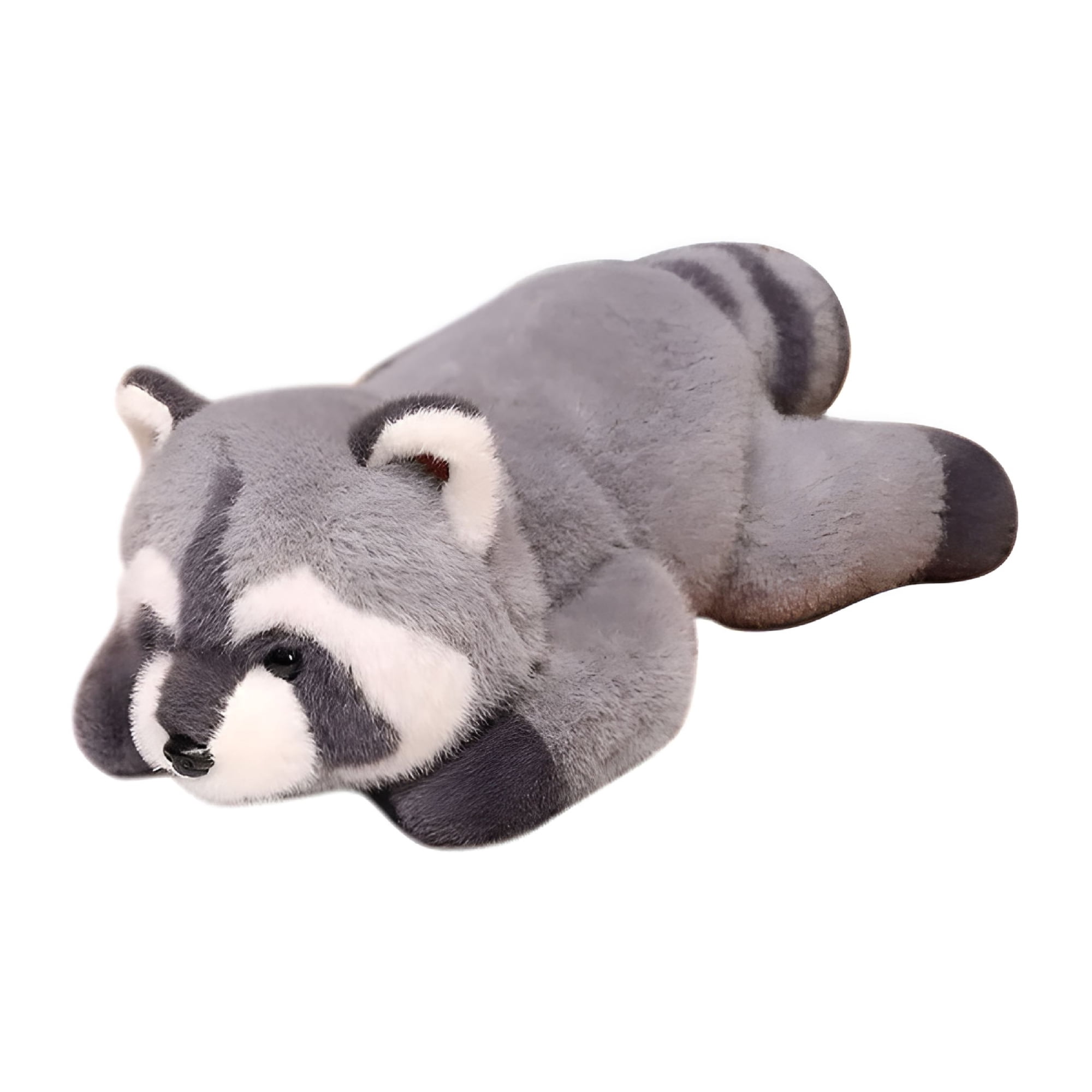 BESTSKY 12 Inch Weighted Raccoon Stuffed Animal, Soft Gray Plush Toy for Kids, Cute Forest Creature for Nursery Home Decor