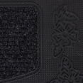 thumbnail image 3 of Ottomanson Easy Clean, Waterproof, Low Profile, Non-Slip Flower Indoor/Outdoor Rubber Doormat, 18" x 28", Black, 3 of 8