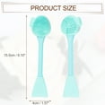 thumbnail image 4 of Unique Bargains Silicone Facial Cleansing Brush Multifunction Handheld Face Scrubber for Face Skincare Green 6.10"x1.57", 4 of 7