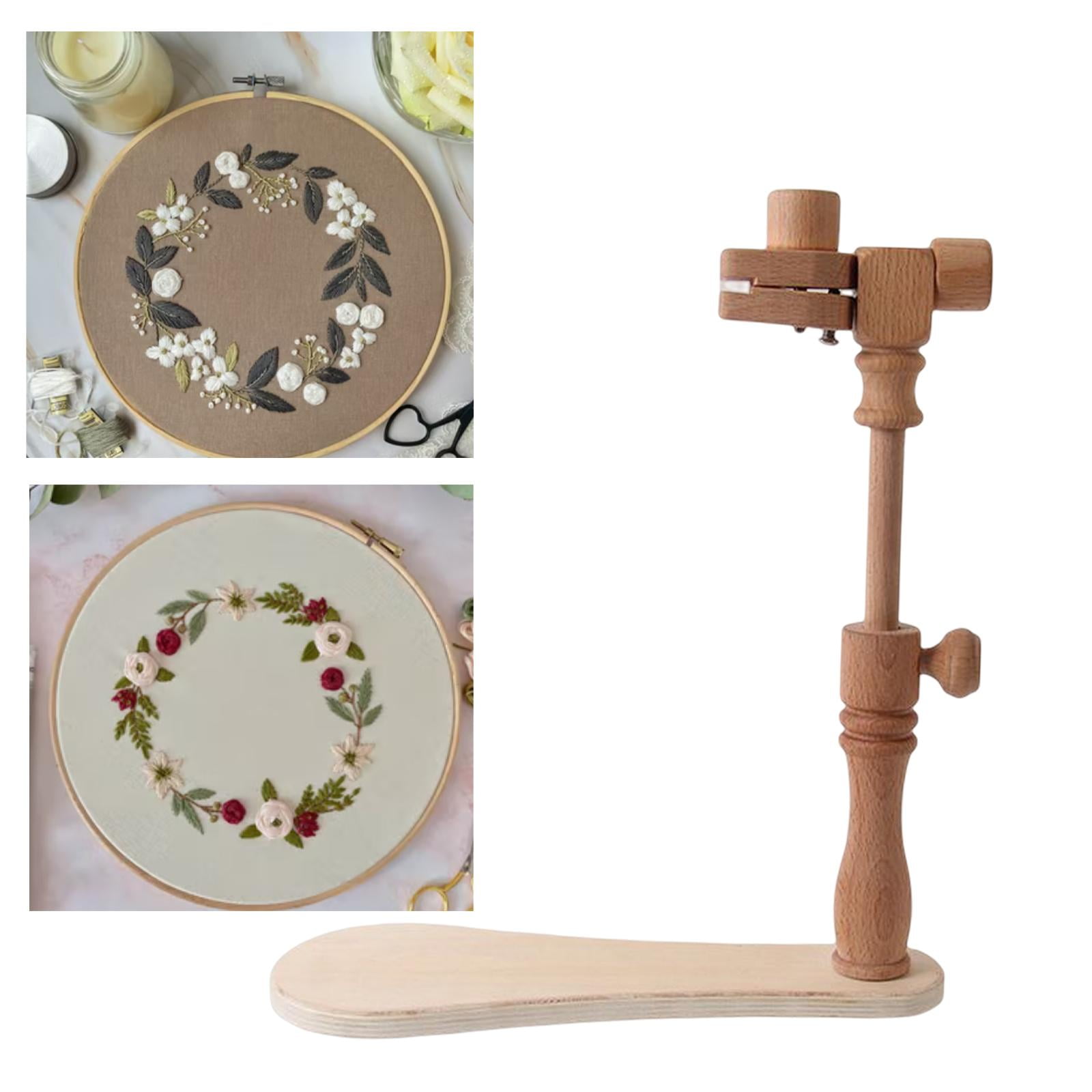 Embroidery Hoop Holder Rack 360 Degree Rotation Embroidery Hoop Cross Stitch, Basic Style
