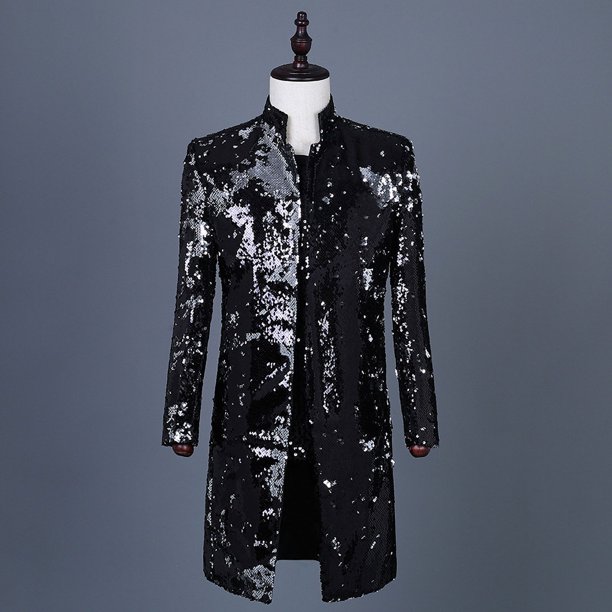 Chaqueta de traje informal de terciopelo multicolor con lentejuelas que cambia de color para hombre, vestido de novia para novio, ropa para banquete y escenario