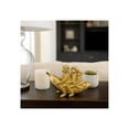 thumbnail image 2 of Three Monkeys on Banana Figurine for Home Decor - Animal Sculpture for Bathroom, Office, and Living Room Accent - Playful Ornaments for Shelf or Coffee Table Display - 5", Gold & Metallic, 2 of 13