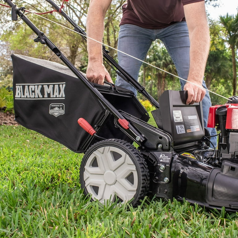 Black Max Self Propelled Mower 150cc 625 Series Briggs and Stratton Engine Assembled Height 38.8 Weight 63.9 Pounds Walmart