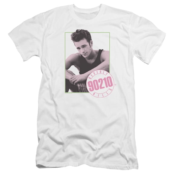 90210 Dylan Premium Canvas Adult Slim Fit 30/1 T-Shirt White