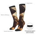 thumbnail image 4 of Fuzoiu Egyptian Cat Pharaoh Magic Print Adult Stockings,Crew Socks,Unisex Fashion Socks, Casual Sports Socks,Comfortable Crew Socks for Everyday Wear and Sports, 4 of 6