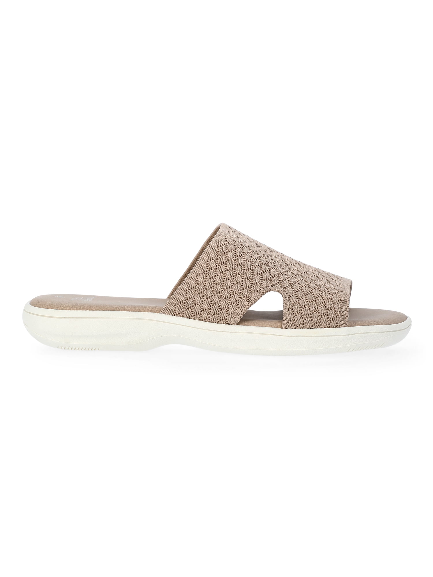 Time and Tru Women's Comfort Knit Slide Sandals