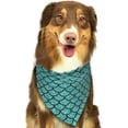 thumbnail image 6 of Naloa Aquamarine Glitter Dog Bandanas 1PC Washable Triangle Dog Scarfs Premium Durable Fabric, for Small Medium Large Dogs and Cats, 6 of 6