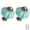 Celadon, variant on Antique White Pumpkin Knobs 2 Pack Ceramic Cabinet Knobs Vintage Drawer Pulls - Antique Dresser Pulls with Screws for Closet Drawer Cupboard Cabinet and DIY Home Project