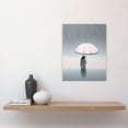 thumbnail image 2 of Too Much Rain By Amy Denver Minimalist Soft Pastel Umbrella Brolly Pink Minimalism Simple Modern Artwork Unframed Wall Art Print Poster Home Decor Premium, 2 of 5