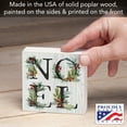 thumbnail image 4 of Highland Home "Noel" Freestanding Solid Wood Block Sign, 4 of 7
