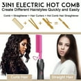 thumbnail image 6 of Hot Comb Hair Straightener Heat Pressing Comb - Ceramic Electric Hair Straightening & Curling Iron for Natural Hair, Beard, Wigs - Hair Tools, Holiday Gifts, 6 of 12