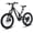 Black, variant on AIVA 20 Inch Mountain Bike, Magnesium Alloy Frame Dual Full-Suspension Mountain Bicycles, 7-speed Bike with Disc Brake