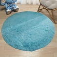 thumbnail image 4 of Mdesiwst Nursery Area Rug Super Soft Luxury Round Fluffy Area Rug Anti-slip Bottom Comfortable Plush 100cm Solid Color Bedroom Nursery Area Carpet Kids Room, 4 of 8