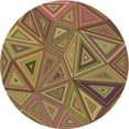 thumbnail image 1 of Ahgly Company Indoor Square Patterned Brown Red Area Rugs, 3' Square, 1 of 6