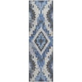 thumbnail image 2 of Addison Rugs Mayfield Premium Machine Washable Transitional Aztec Blue Runner Rug, 2'3" x 7'6", 2 of 6