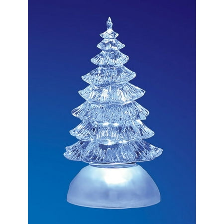 Icy Giftware LED Lighted Traditional Christmas Tree Figurines - 7" - Set of 2
