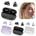 thumbnail image 2 of KRONDO Open-Ear Headphones - Bluetooth AI Translation Earbuds with Microphone Earphone & Rhinestone Decoration,Secure,Ligh, 2 of 9