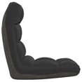 thumbnail image 2 of vidaXL Folding Floor Chair Black Fabric, 2 of 5