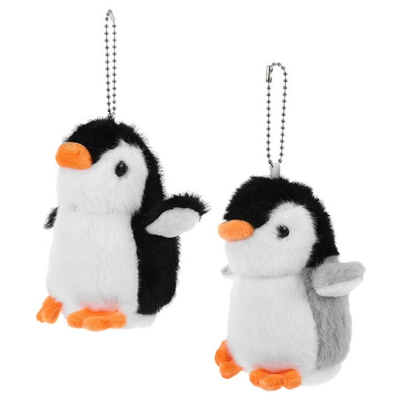 SEWCHICS Penguin Plush Keychain 2-Pack Soft Bag Charm Assorted Colors Cute Accessories