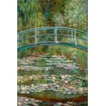 thumbnail image 2 of Monet, Claude 13x18 Black Ornate Wood Framed with Double Matting Museum Art Print Titled - Bridge over a Pond of Water Lilies, 2 of 4