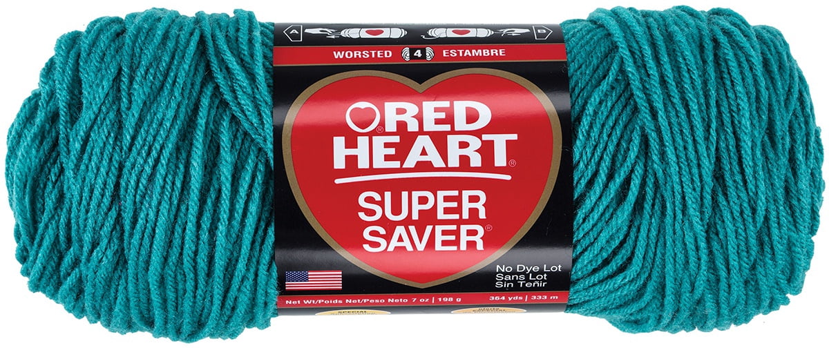 Multipack of 6 - Red Heart Super Saver Yarn-Jade