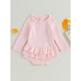 thumbnail image 2 of Bagilaanoe Newborn Baby Girl Knitted Rompers Sweater Long Sleeve Bodysuits 3M 6M 12M 18M 24M Infant Warm Jumpers Tops Fall Loose Knitwear, 2 of 9