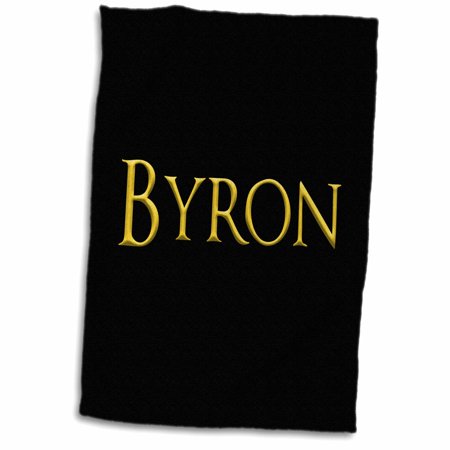 3dRose Byron popular  trendy gentleman name in the USA. An elegant amulet - Towel  15 by 22-inch (twl_339290_1)