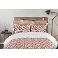 thumbnail image 5 of Ambesonne Abstract Down Alternative Quilt Comforter, Wavy Stripes Circles Motif, Twin, Cinnamon Pearl and Blue, 5 of 5