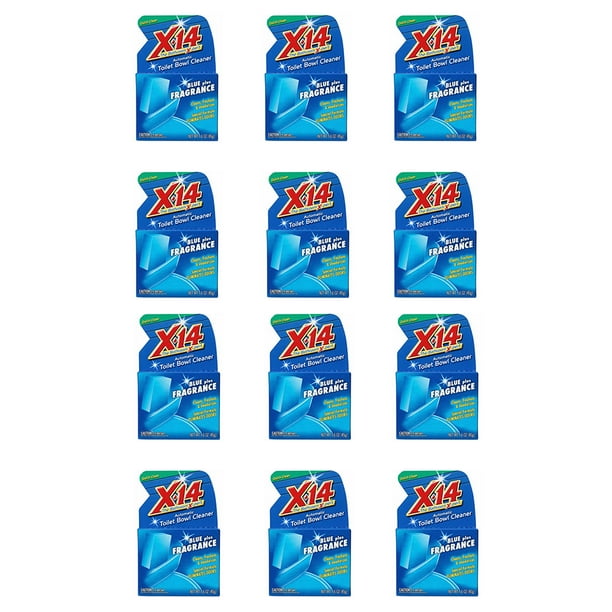 X 14 Automatic Toilet Bowl Deodorizer and Cleaner, Blue Plus Fragrance