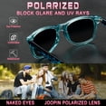 thumbnail image 3 of Gafas de sol Joopin Trendy Square Polarized UV400 Blue Leopard, 3 of 6