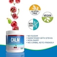 thumbnail image 2 of Natural Calm Poudre de Citrate de Magnésium (Saveur de Cerise) - Absorption Rapide - Boisson de Magnésium, 226 g, 2 of 5