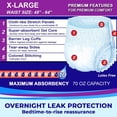 thumbnail image 4 of Pañales para adultos Overnight LivDry XL para mujeres y hombres, paquete de 12, 4 of 8