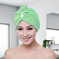 thumbnail image 4 of SPRING PARK Women Microfiber Hair Towel Turban Super Absorbent Quick Dry Turban, 4 of 7