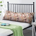 thumbnail image 2 of Artistic Dog Print Body Pillow Cover 20x54 - Full-Length Support Pillowcase - Furry Friend Design, 2 of 7