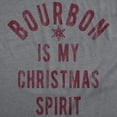 thumbnail image 2 of Mens Funny T Shirts Bourbon Is My Christmas Spirit Sarcastic Xmas Drinking Graphic Tee for Men Graphic Tees, 2 of 9