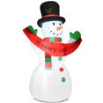 thumbnail image 1 of Gymax 6ft Air-blow Snowman Blow-Up Inflatable Christmas Decor Insert LED Lights Yard Lawn, 1 of 2