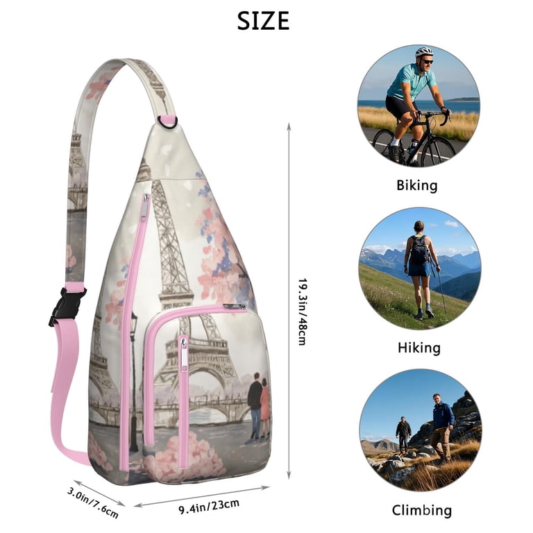 Sling Backpack Crossbody Shoulder Backpack Gym Sports Travel  display picture 2