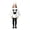 White, variant on Gunia Kids White Ghost Hooded Cape For Boys Girls 2 Piece Halloween Costumes Cloak Cute Party Dress Up Outfits Poncho,Size 4-8 Years